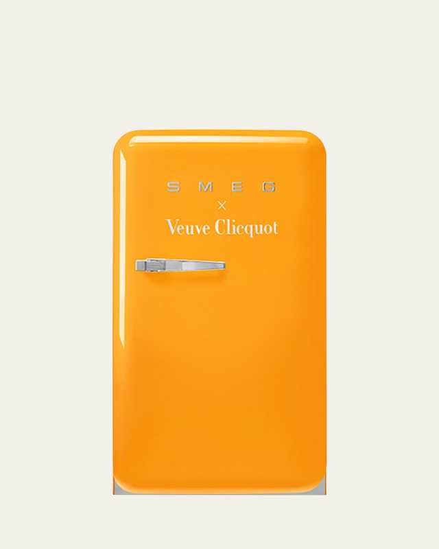 x Veuve Clicquot Free-Standing Retro-Style Mini Fridge